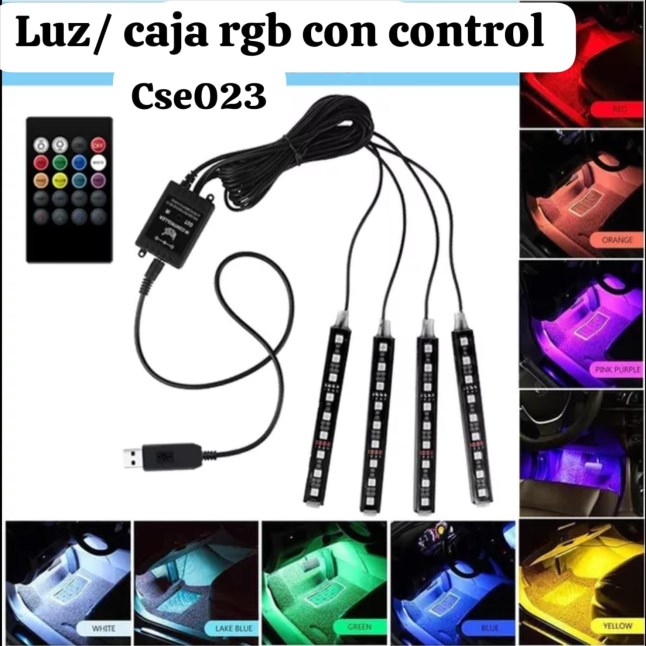 LUZ P / CAJA RGB C/ CONTROL KX