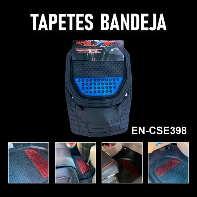 TAPETE BANDEJA XRAY CARBONO AZUL 5 PIEZAS