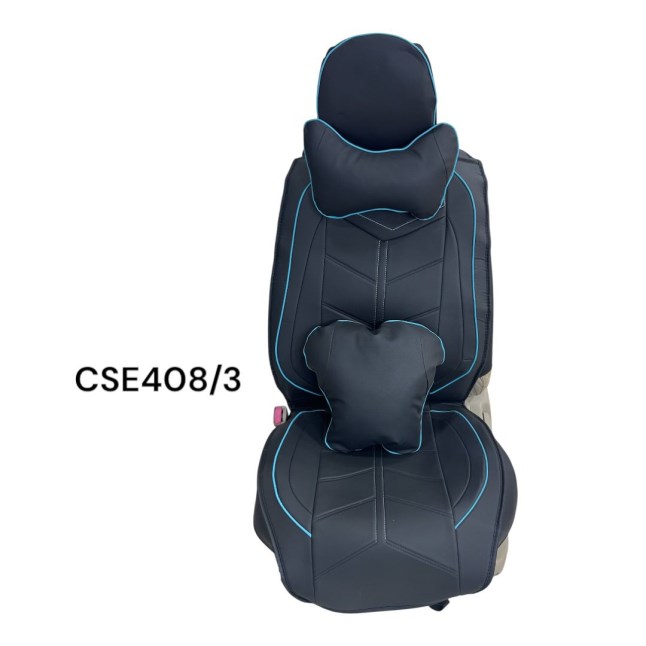 CAR SEAT COVER BLACK+BLUE