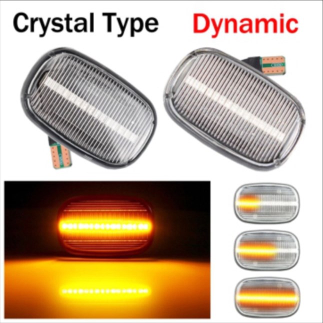 SEÑALERO LED P/ COR/ALLEX/RUNX 2Piezas transparente