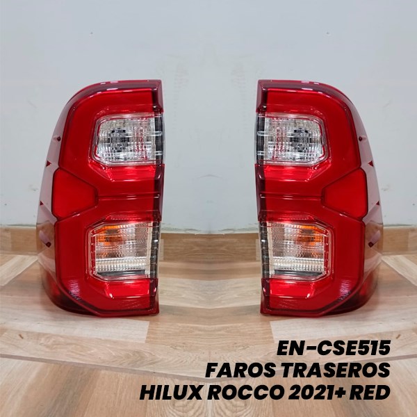 FAROS TRASEROS HILUX 2016+ 15 LED RED
