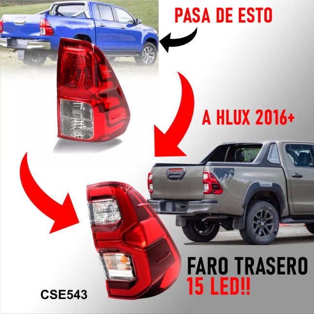 FARO DE HLUX TRASERO LED 15Leds 2016/25