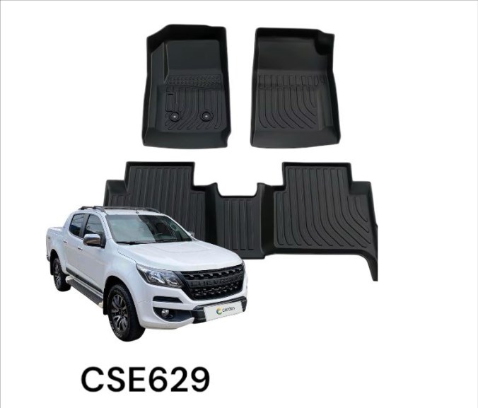 TAPETE rígido Chevrolet Colorado S10 doble cab 2015-2022 3pcs