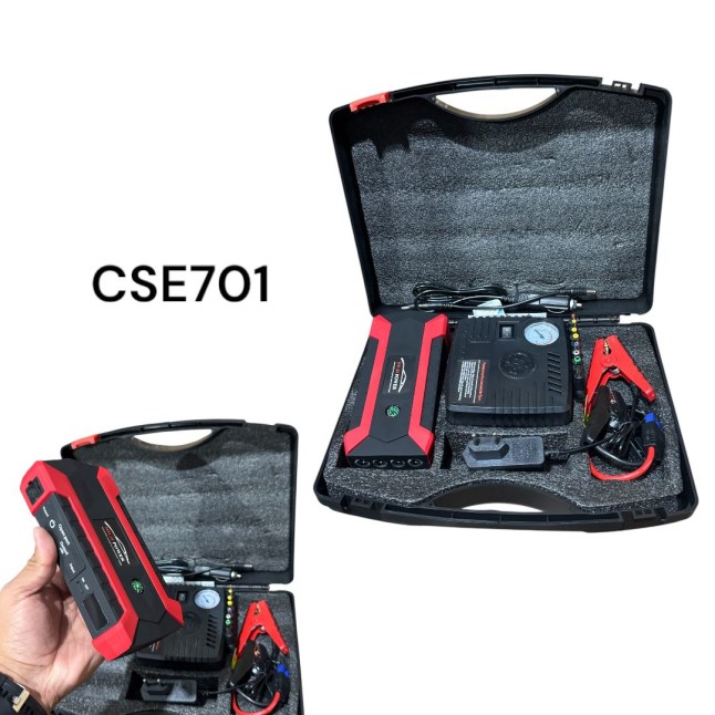 ARRANCADOR DE BATERIA + MAS CARGADOR + INFLADOR DE NEUMATICO 6000MA
