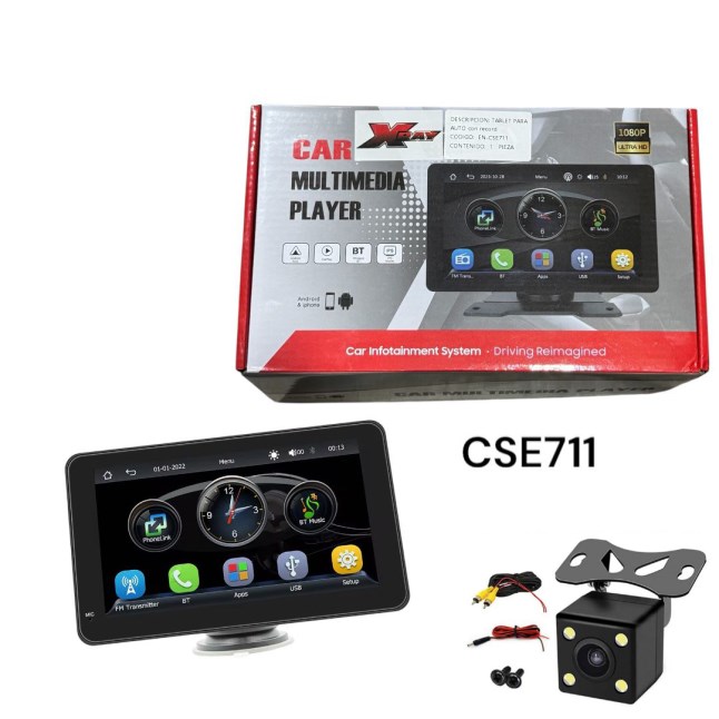 TABLET PARA AUTO con camara frontal y de retroceso - 9 pulgadas