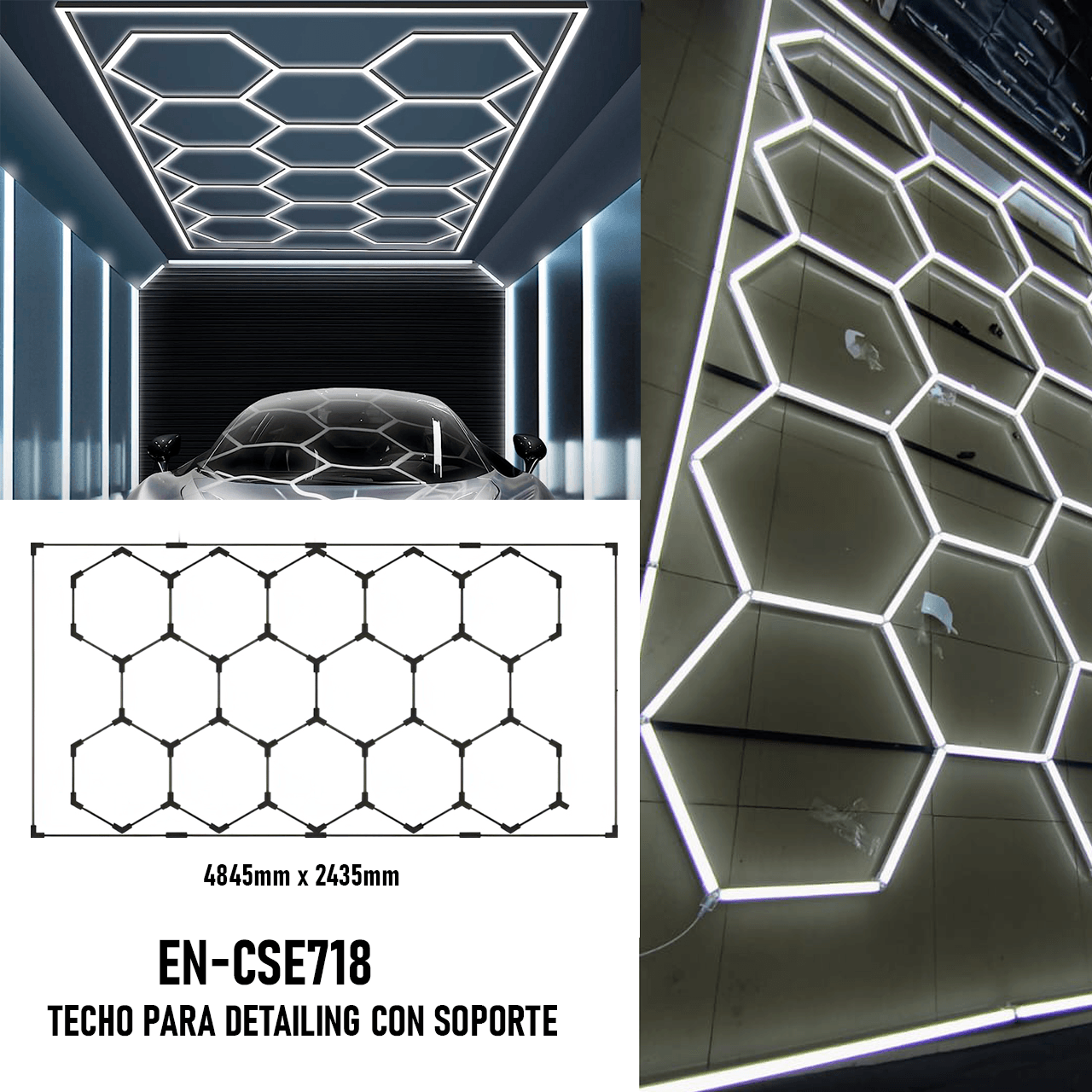 LUZ DE TECHO PARA DETAILING CON SOPORTE