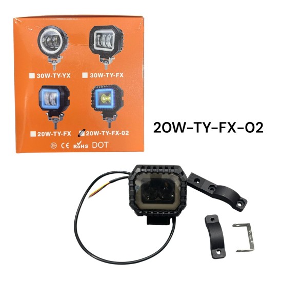 EXPLORADOR LED CON AUREOLA AZUL 20W-TY-FX-02