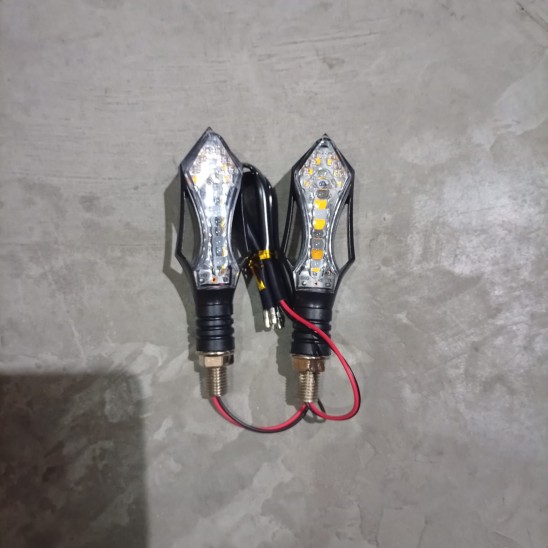 SEÑALERO 12V14 LED LUZ AMARILLO JGO