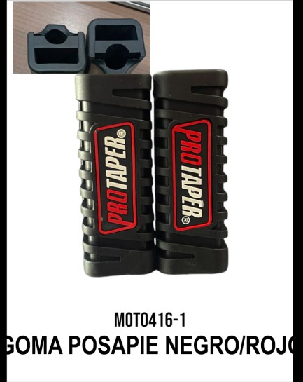 GOMA POSAPIE NEGRO/ROJO