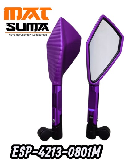 ESPEJO P/MOTO MORADO