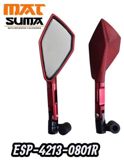 ESPEJO P/MOTO ROJO