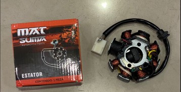 STATOR (CORONA)8 BOBINAS 1 PZA MOTONETA 110