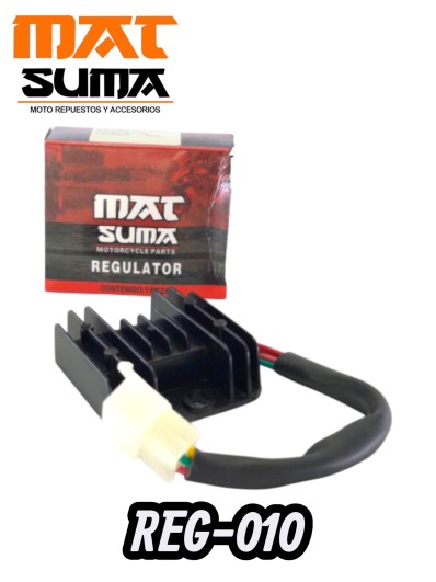 REGULADOR DE VOLTAJE 4 CABLES ENCHUFE HEMBRA S/ DIODO