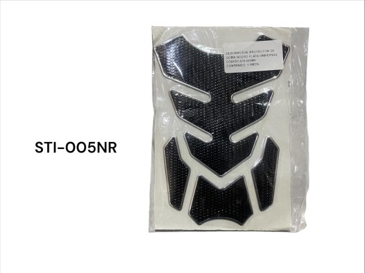 PROTECTOR DE GOMA NEGRO PLATA