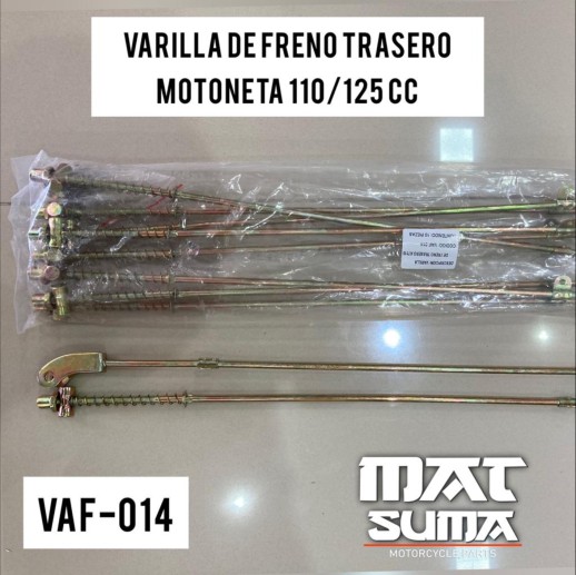 VARILLA DE FRENO TRASERO MOTONETA 110-8a (48 cm)