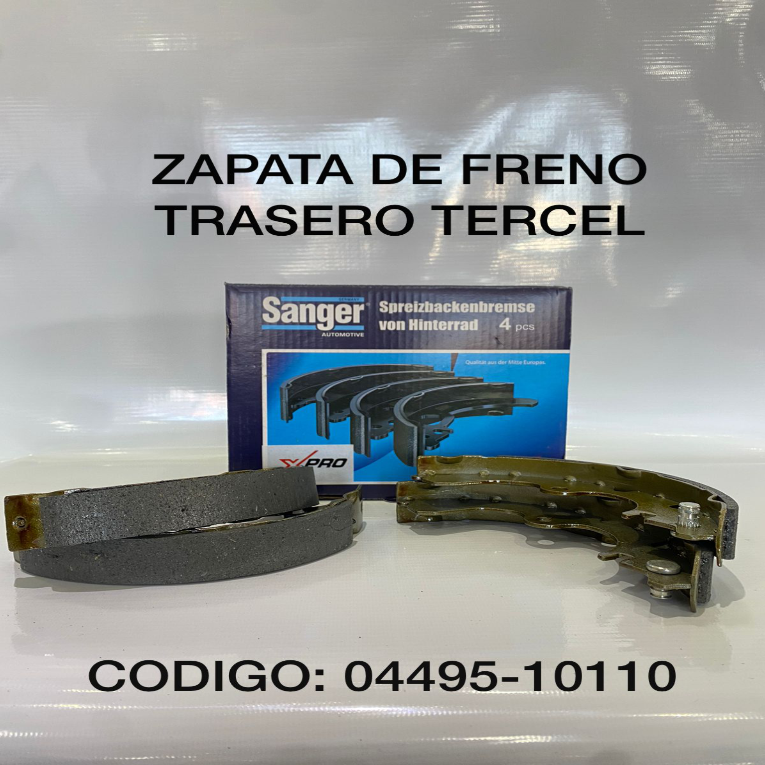 ZAPATA DE  FRENO TRASERO TERCEL