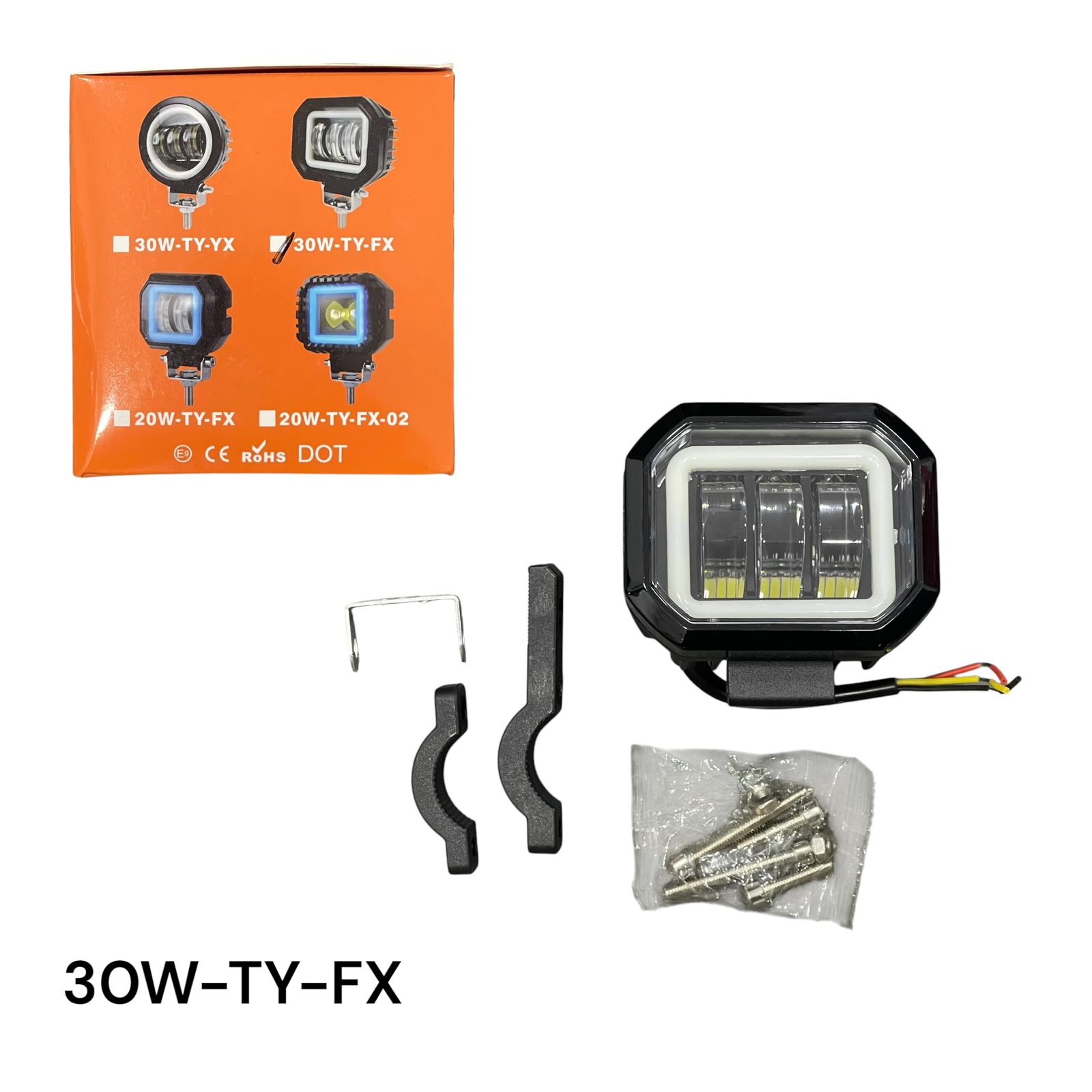 EXPLORADOR LED AUREOLA BLANCO LUPA FIJO BLANCO 30W-TY-FX