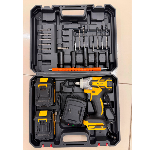 XTOOL TALADRO INALAMBRICO MADRIL METAL 21V （10CELDAS）(BATERIA 2) CARGADOR 1