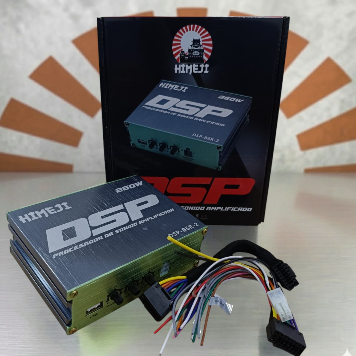 DSP HIMEJI PROCESADOR SOPORTA APP DSP-B6R-2 6 RCA