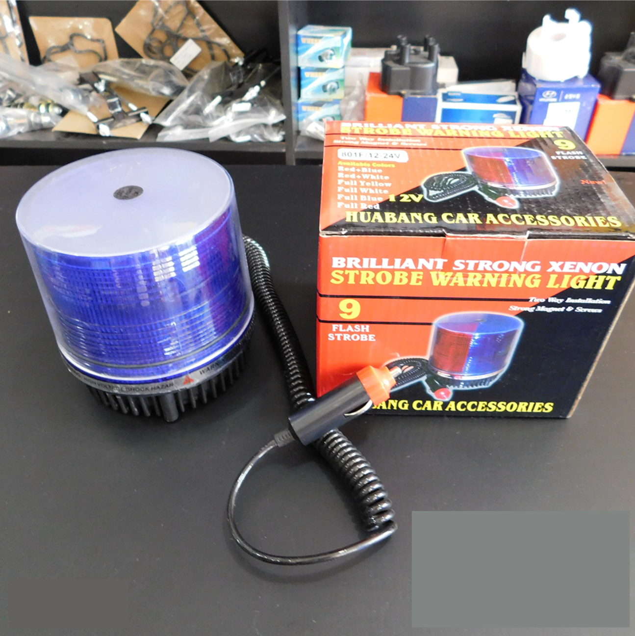 BALIZA LED  TECHO REDONDO AZUL NX