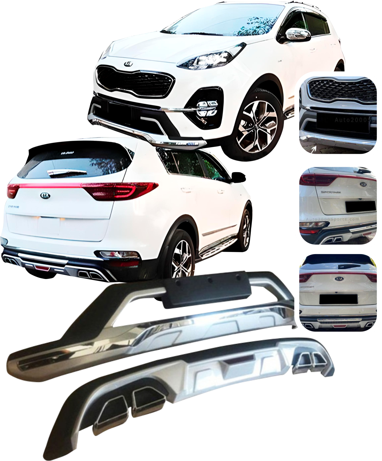 BUMPER TRASERO / DELANTERO KI SPORTAGE 2017+