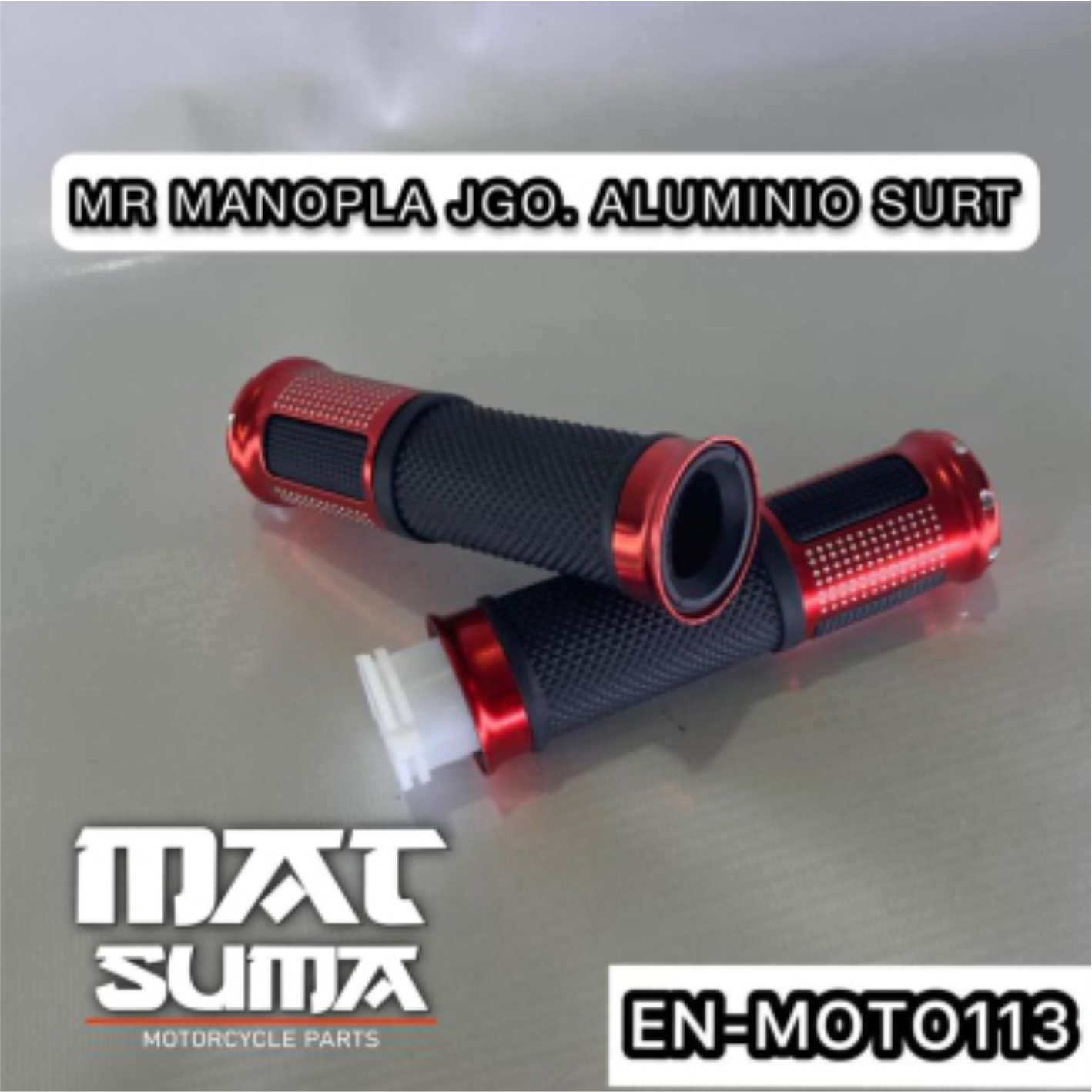 MANOPLA JGO. ALUMINIO ROJO