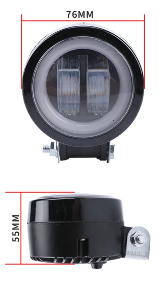 FARO AUXILIAR LEDS C/OJO ANGEL BLANCO 10-24V 20W