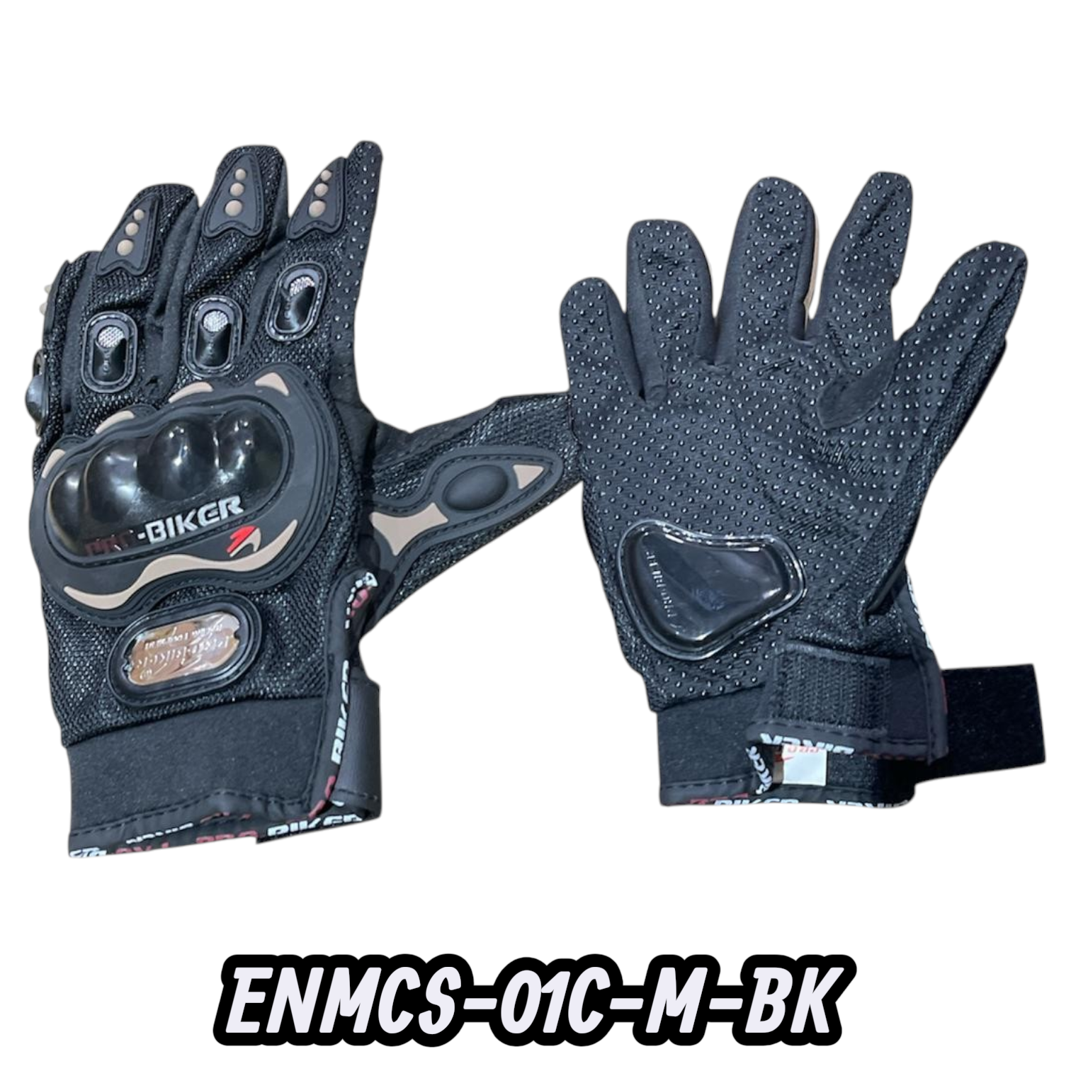 GUANTE MOTO BIKER NEGRO  M
