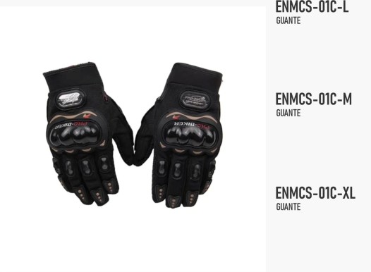GUANTE MOTO BIKER AZUL M