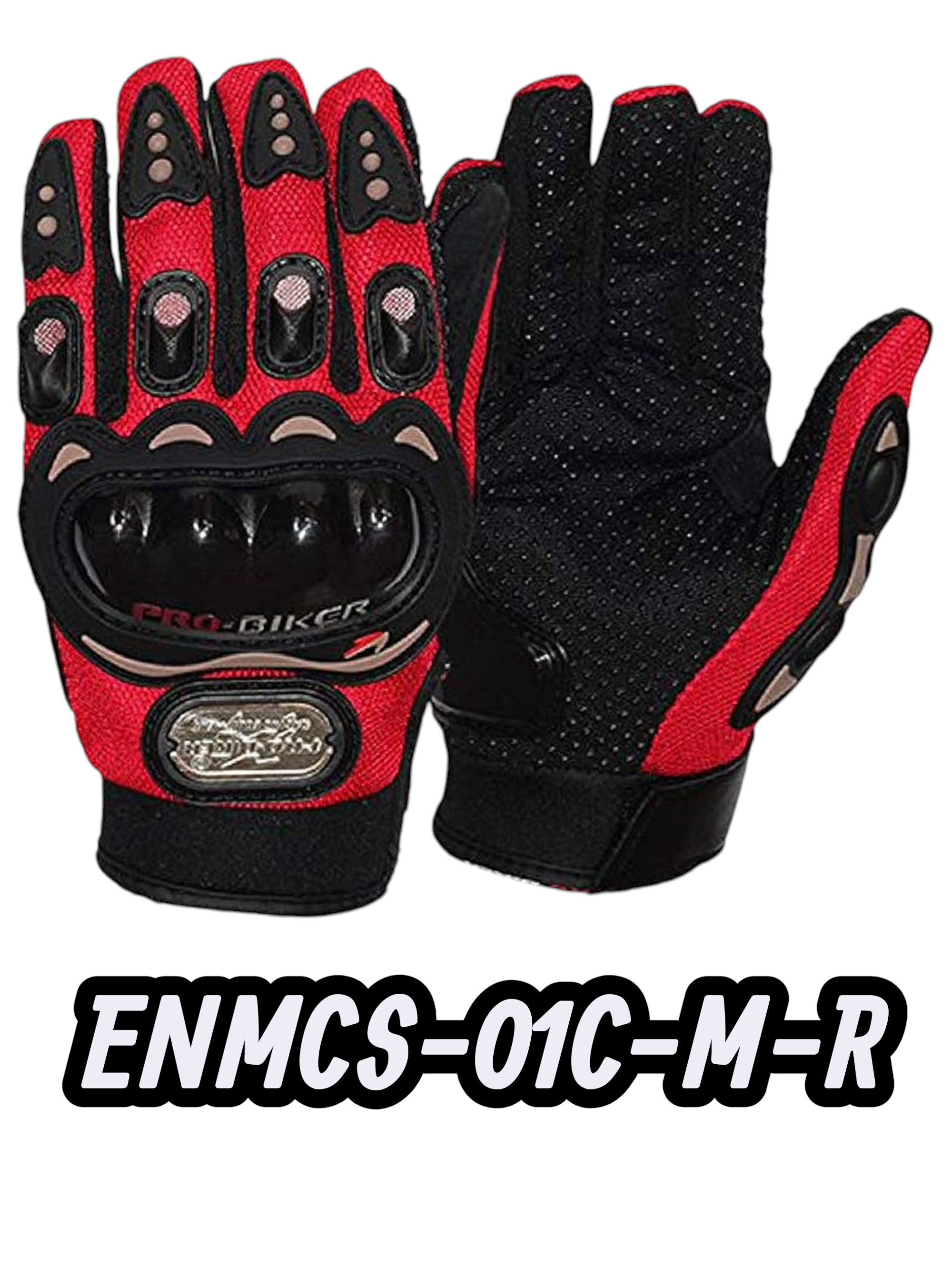 GUANTE MOTO BIKER ROJO M