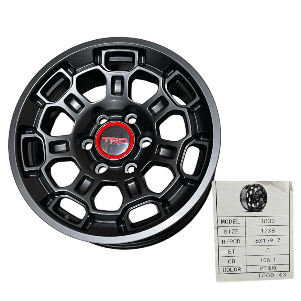 LLANTA ES1833 17X9 0 6X139.7 106,1 MATT BLACK