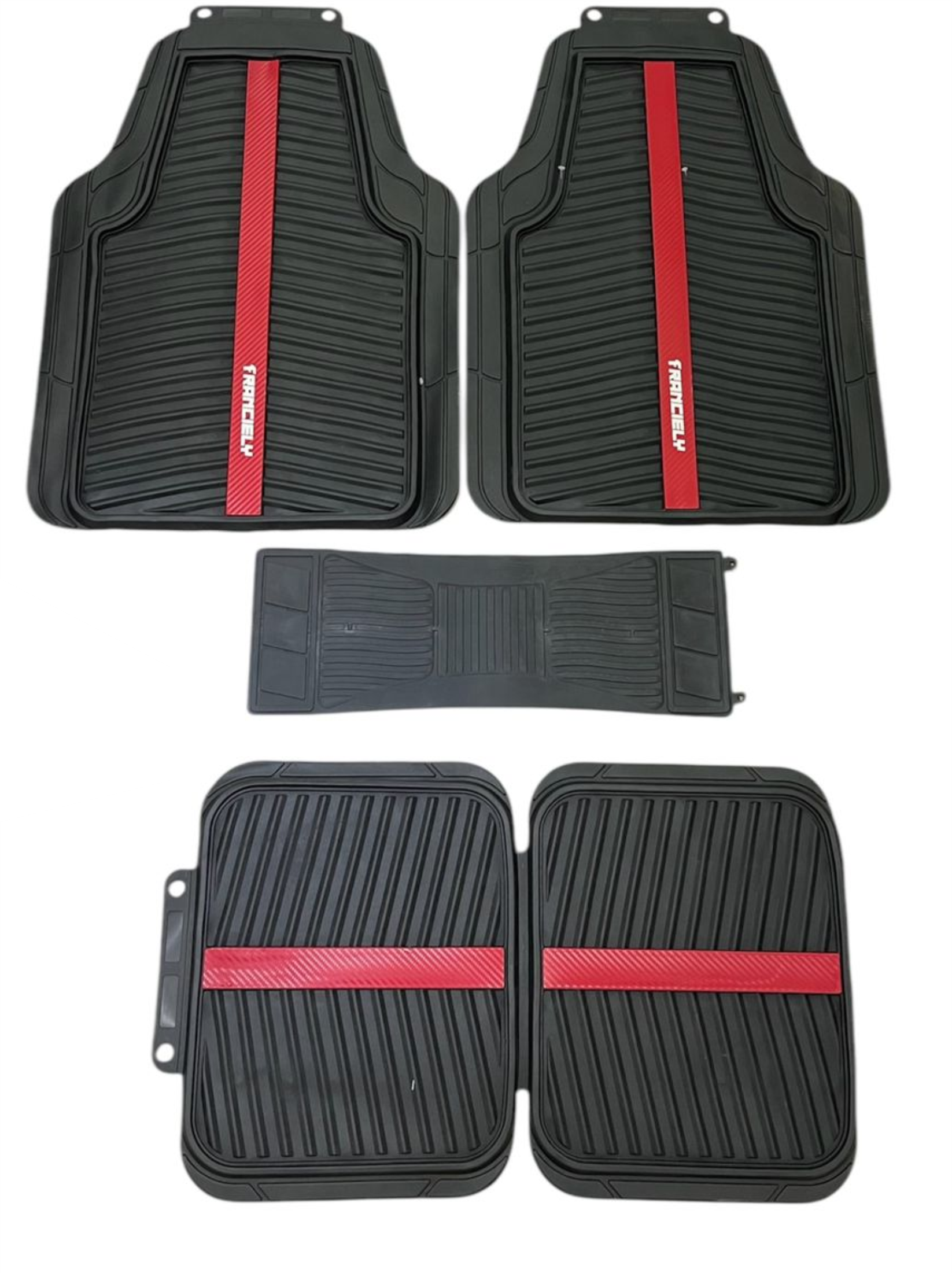 TAPETE FRANCIELY RED 5 PIEZAS 3LINES 23108