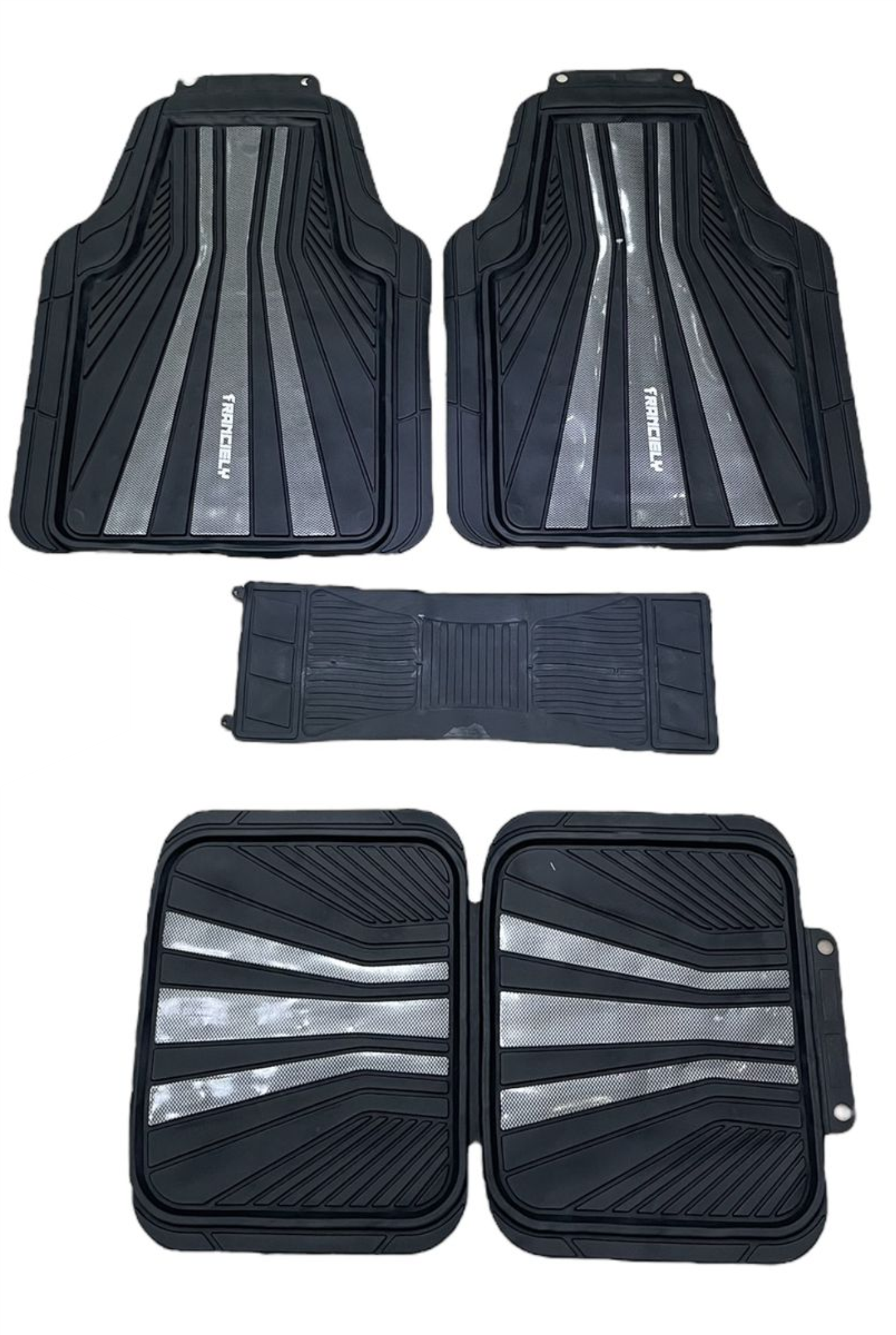 TAPETE FRANCIELY GRAY 5 PIEZAS 23107