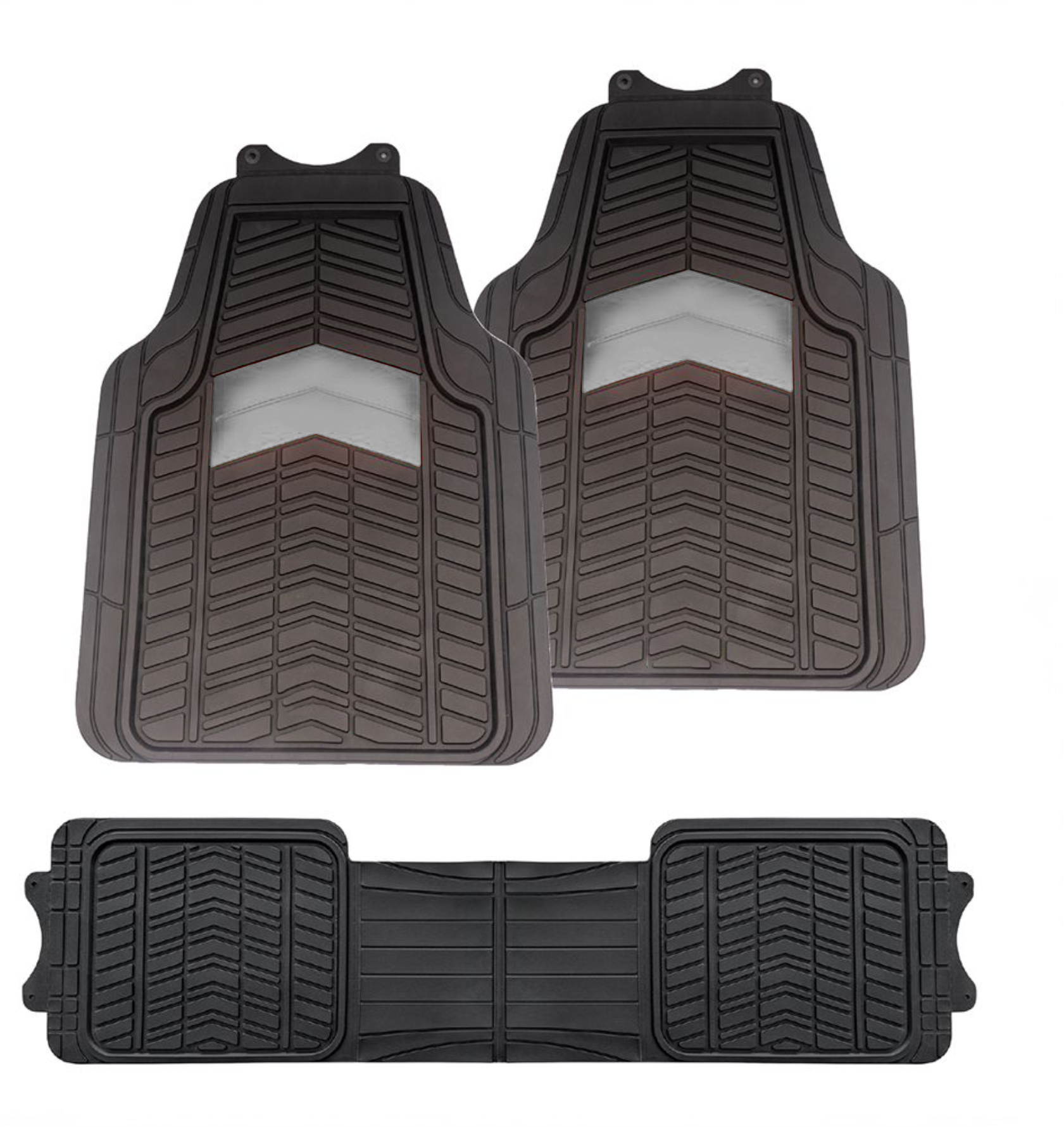 TAPETE FRANCIELY 3 PIEZAS GRAY