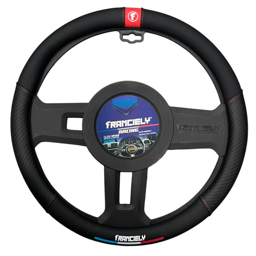 CUBRE VOLANTE FRANCIELY FRCU03black/RED