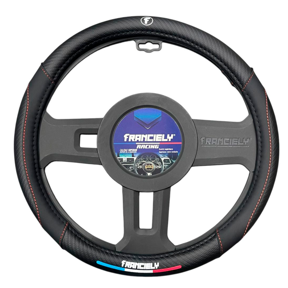 CUBRE VOLANTE FRANCIELY FRCU07black/red