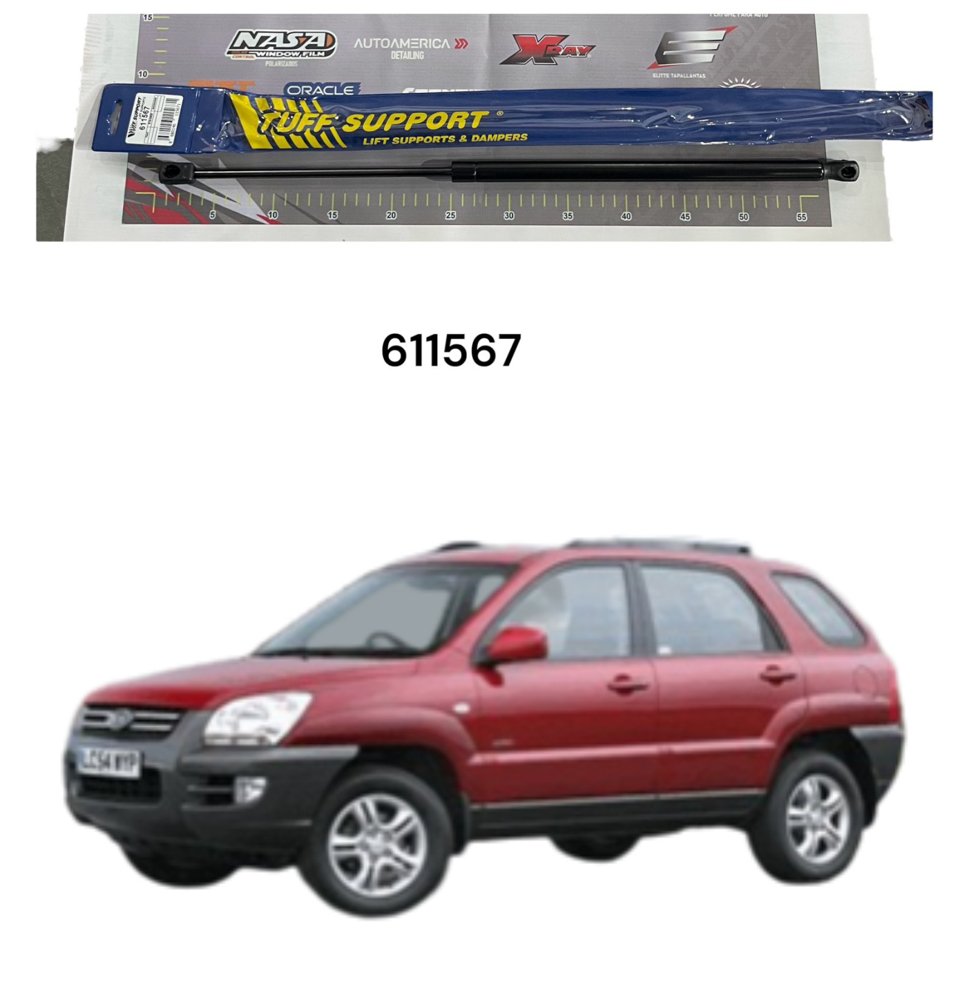 AMORTIGUADOR VALIJERA LH/RH SPORTAGE 2004/2010 PAR