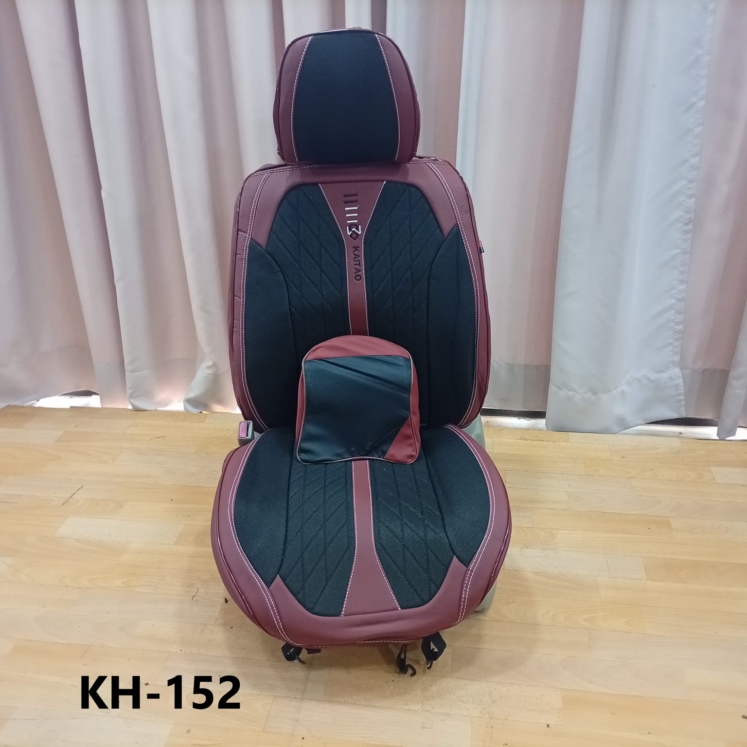 CUBRE ASIENTO maroon/black