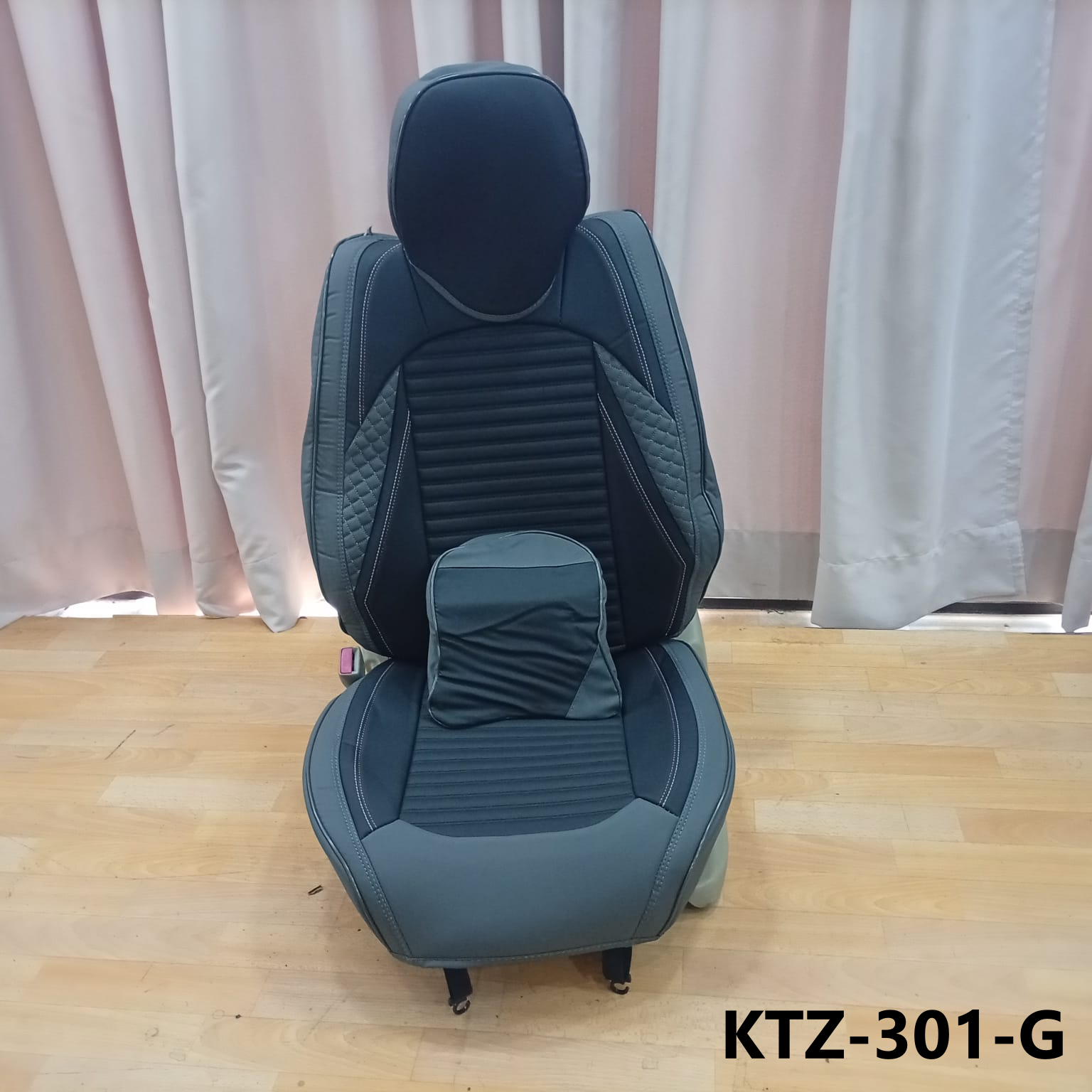 CUBRE ASIENTO grey/black