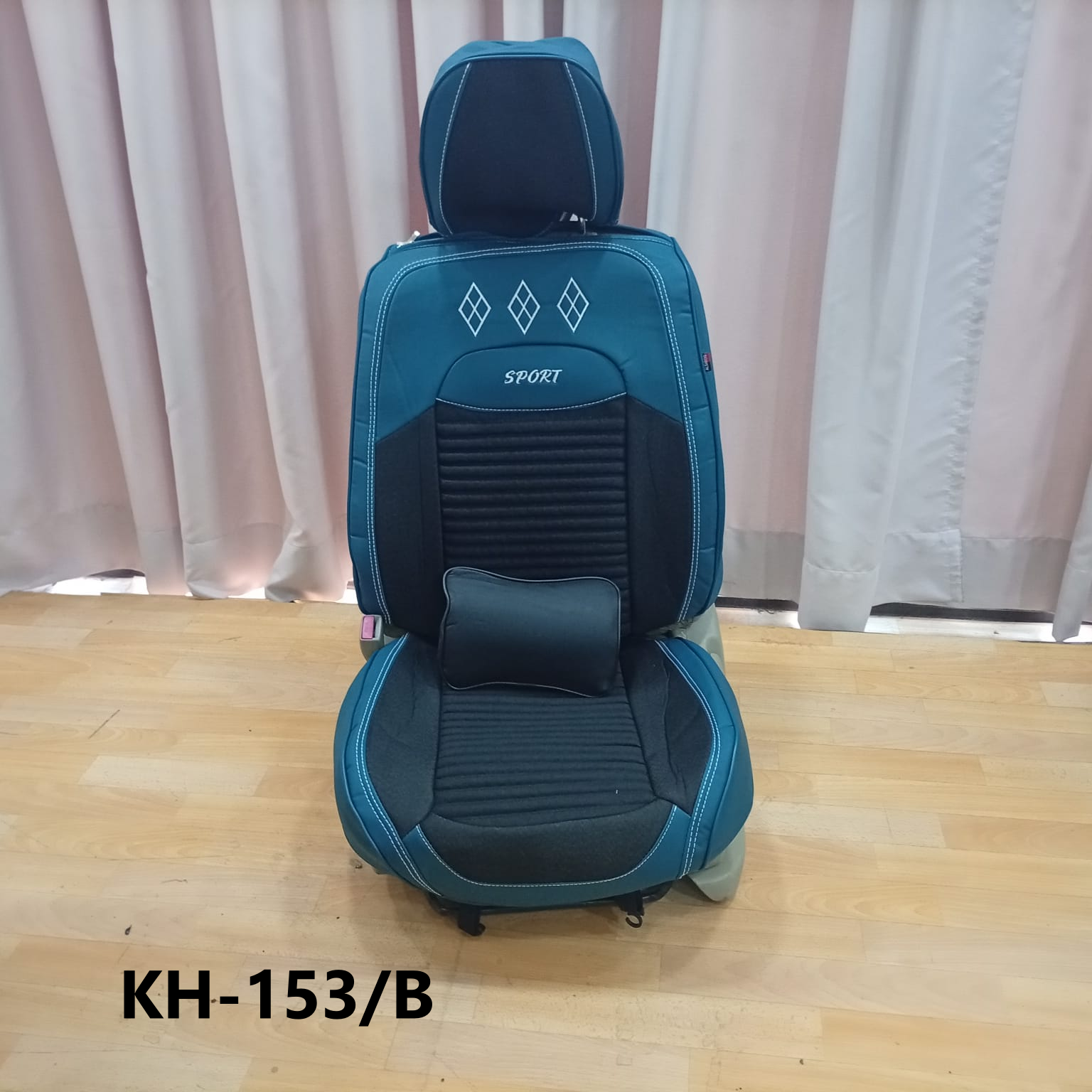 CUBRE ASIENTO blue/black