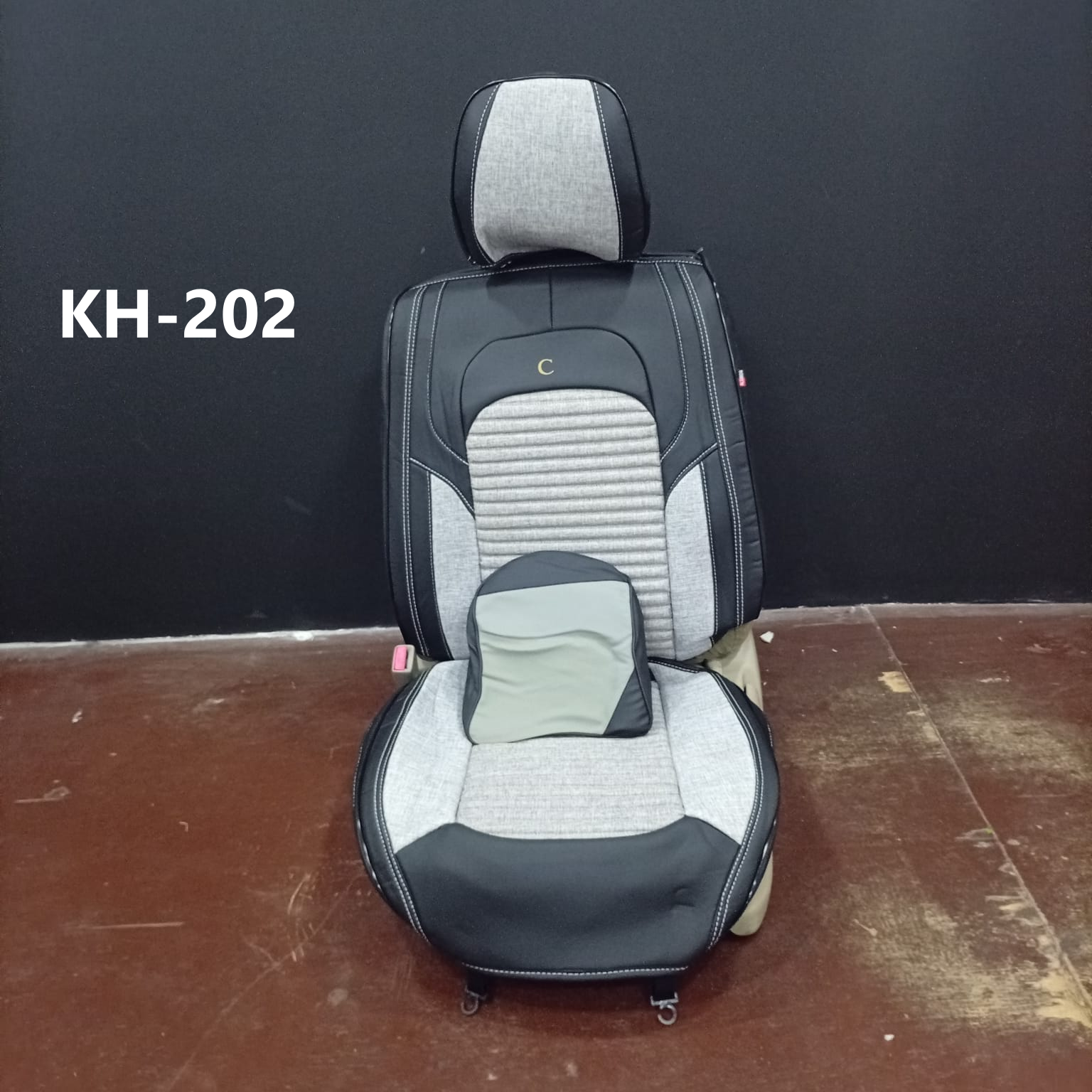 CUBRE ASIENTO black/grey claro