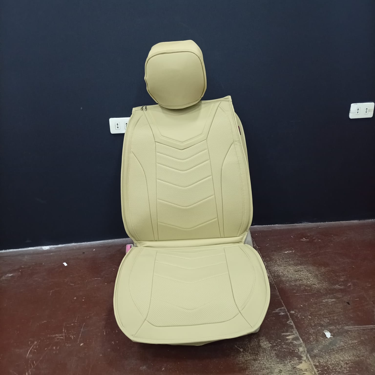 CUBRE ASIENTO Beige Luxury 2pcs