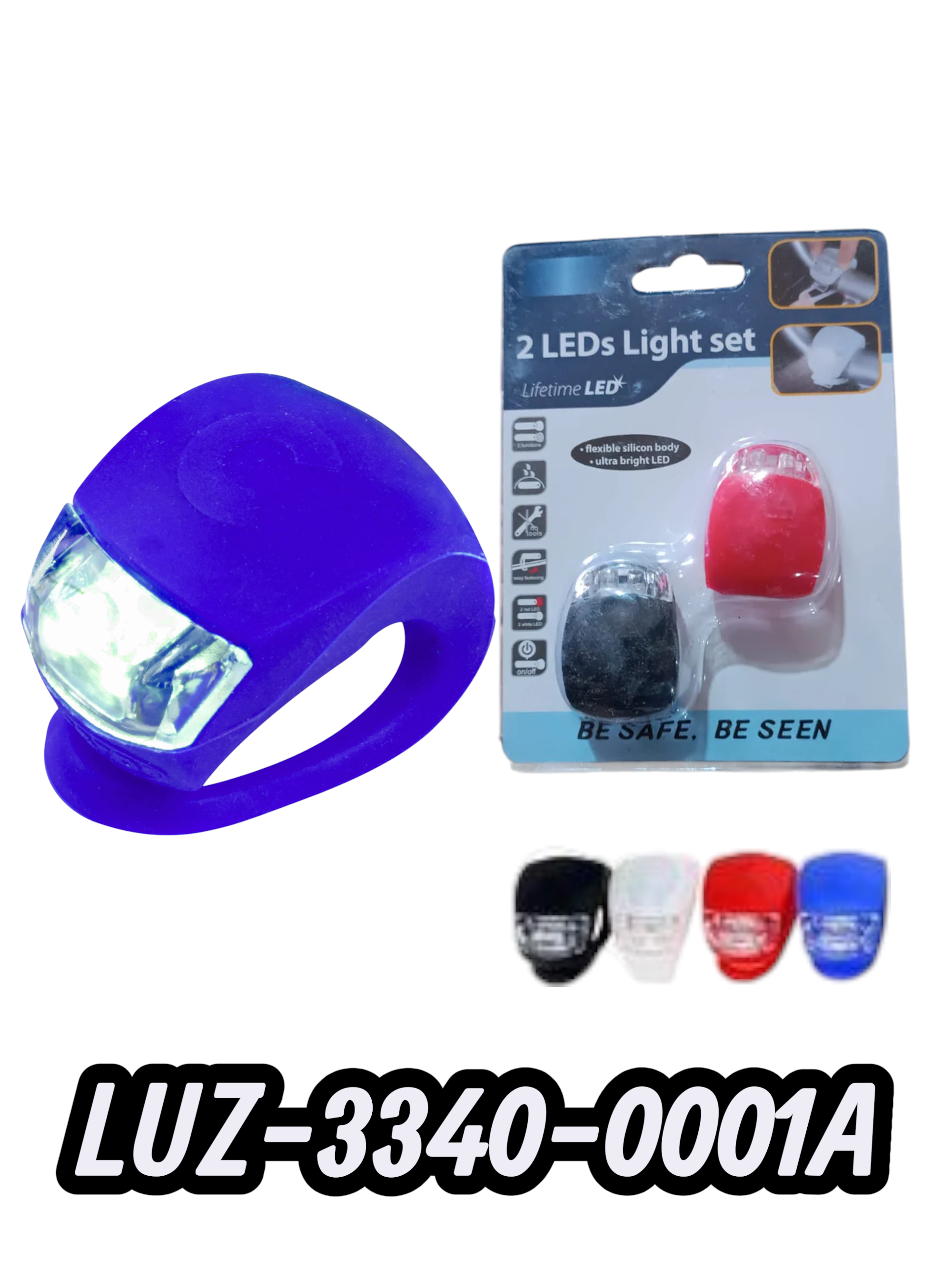 LUZ DECO. JGO P/BICICLETA FROG AZUL