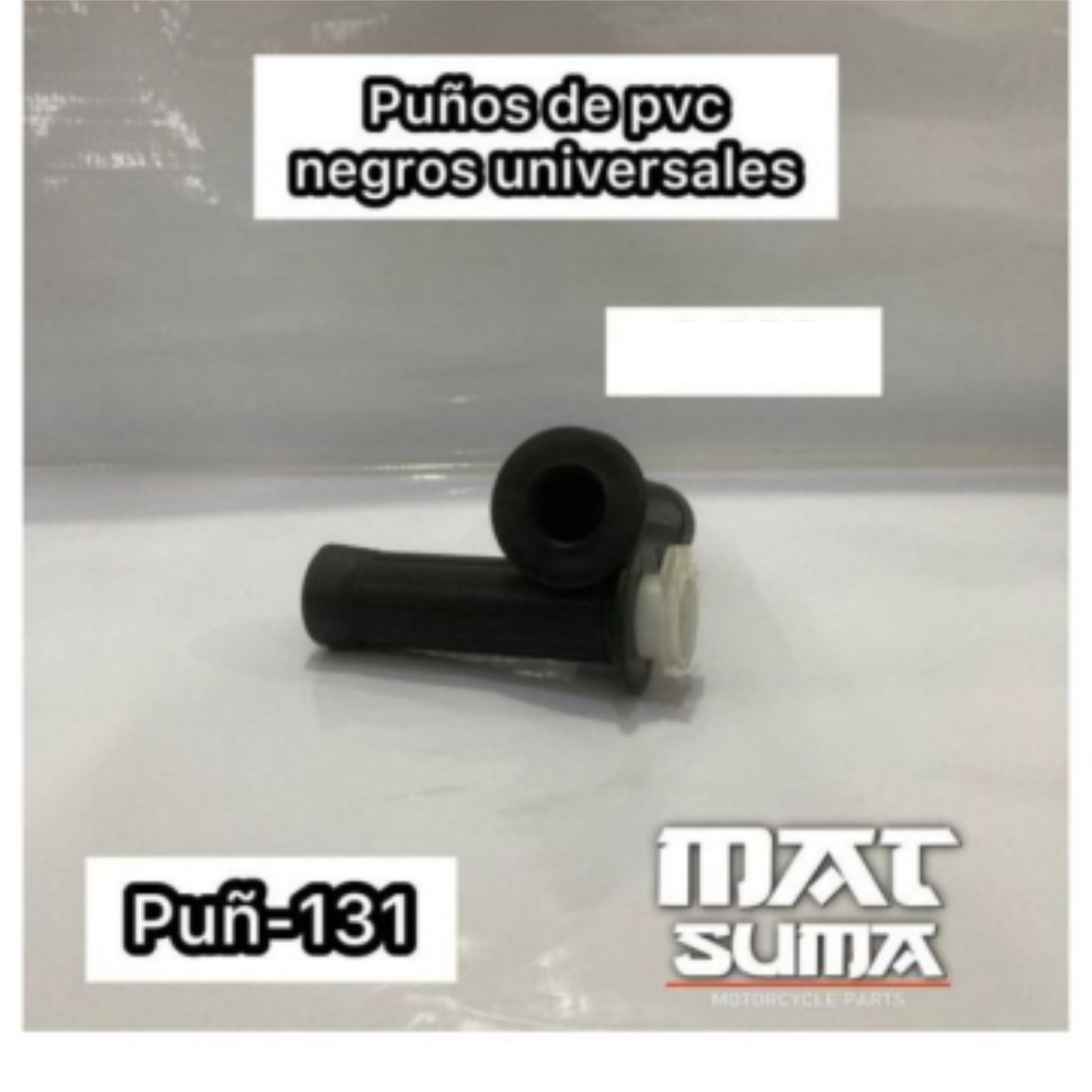 MANOPLA C/ TUBO ACEL NEGRO UNIVERSAL 1 PAR