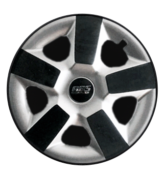 TAPA LLANTA ABS 15 GRIS/NEGRO COLORIDO 037