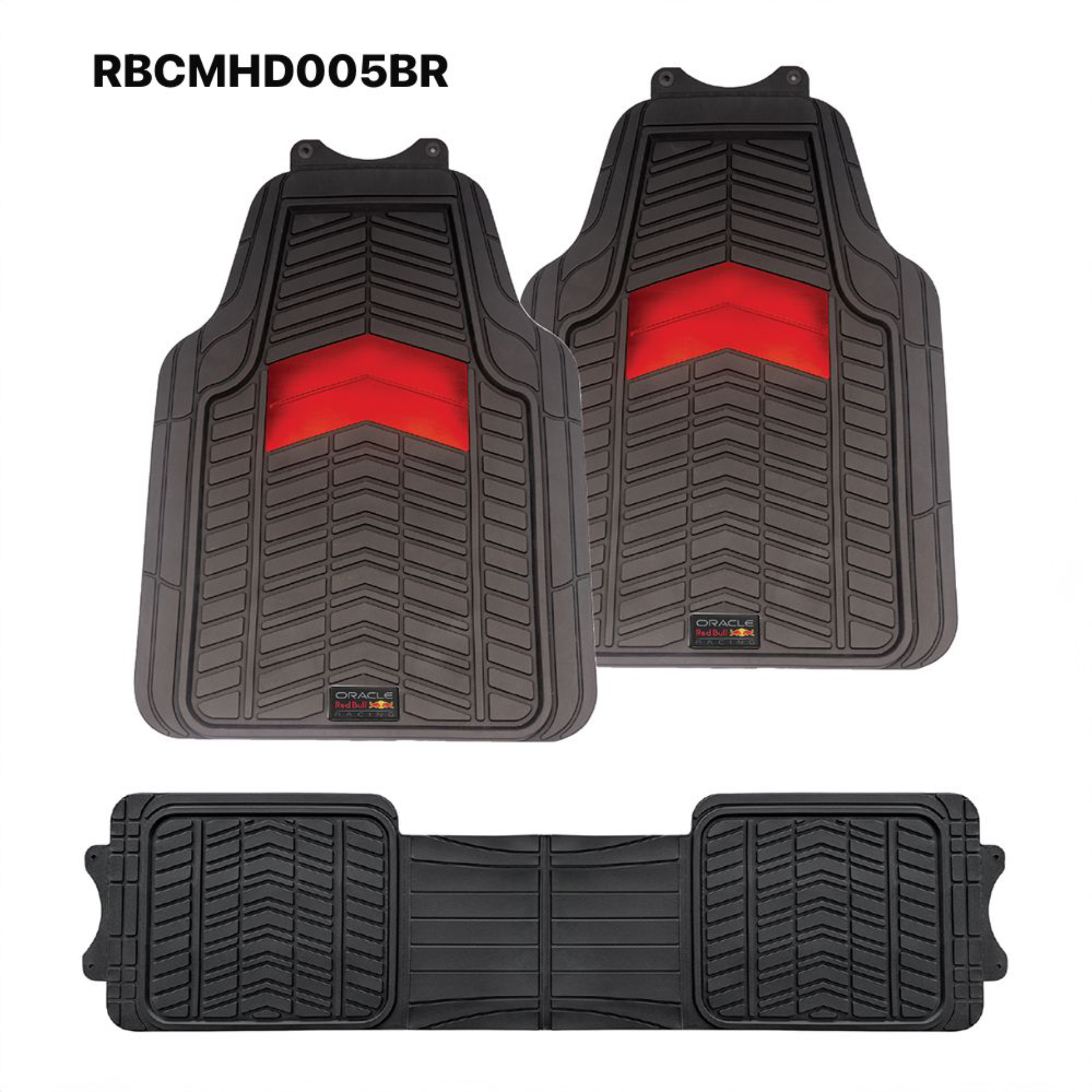 RED BULL TAPETE GOMA BLACK RED  3 PIEZAS