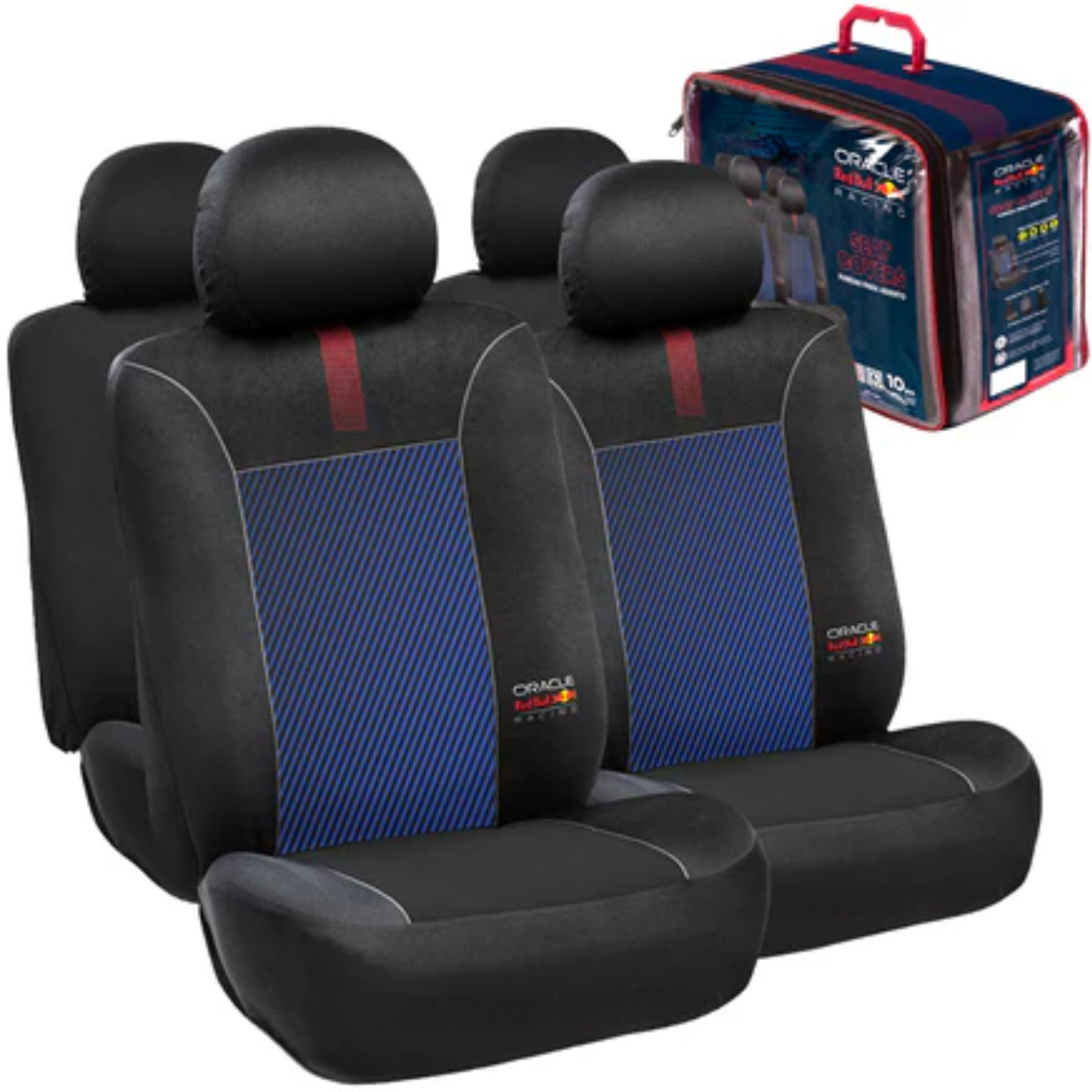 RED BULL CUBRE ASIENTO BLACK/RED 4PCS