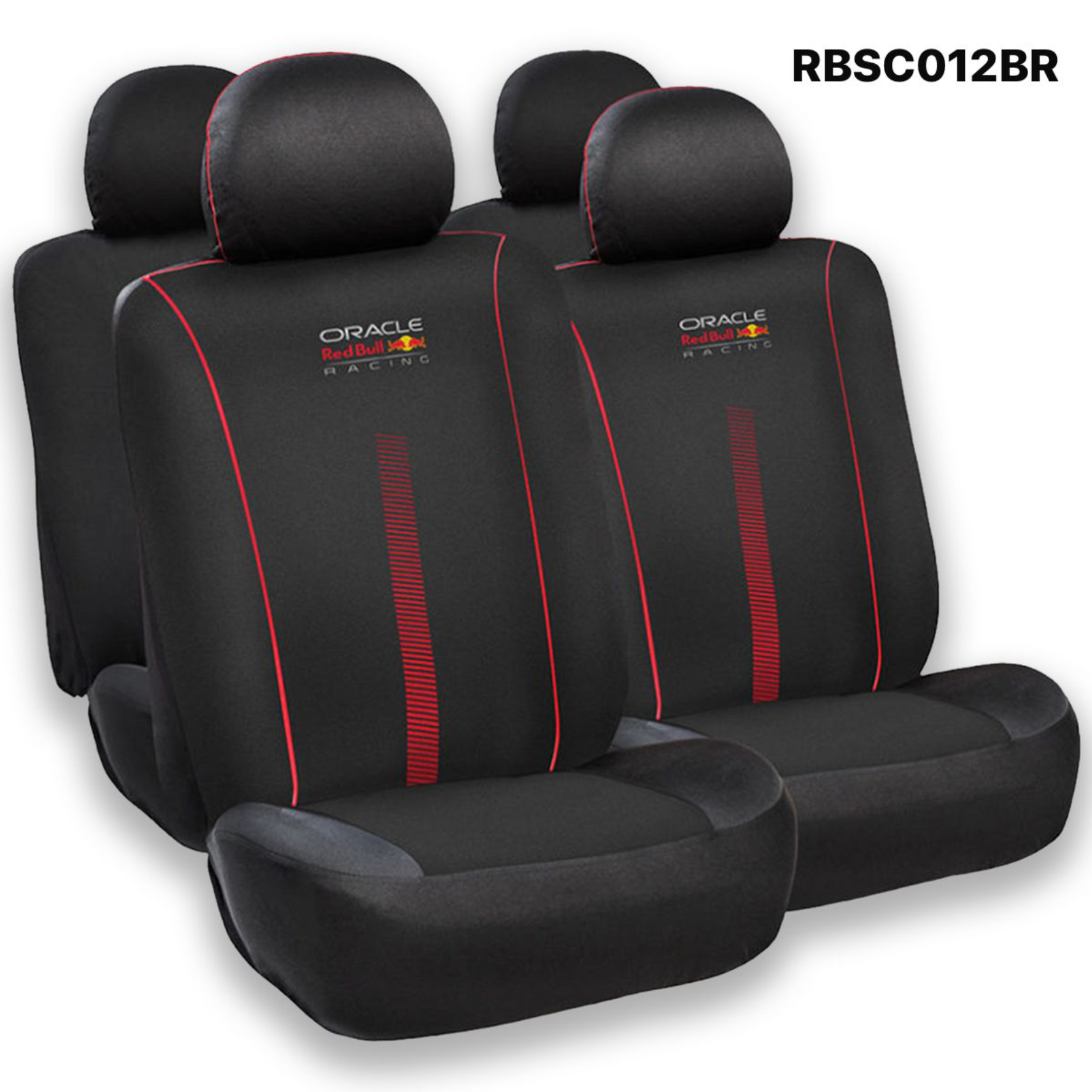 RED BULL CUBRE ASIENTO BLACK/RED 4 PIEZAS