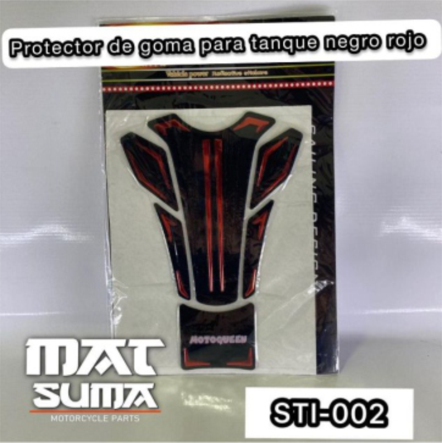 PROTECTOR DE GOMA NEGRO/ROJO
