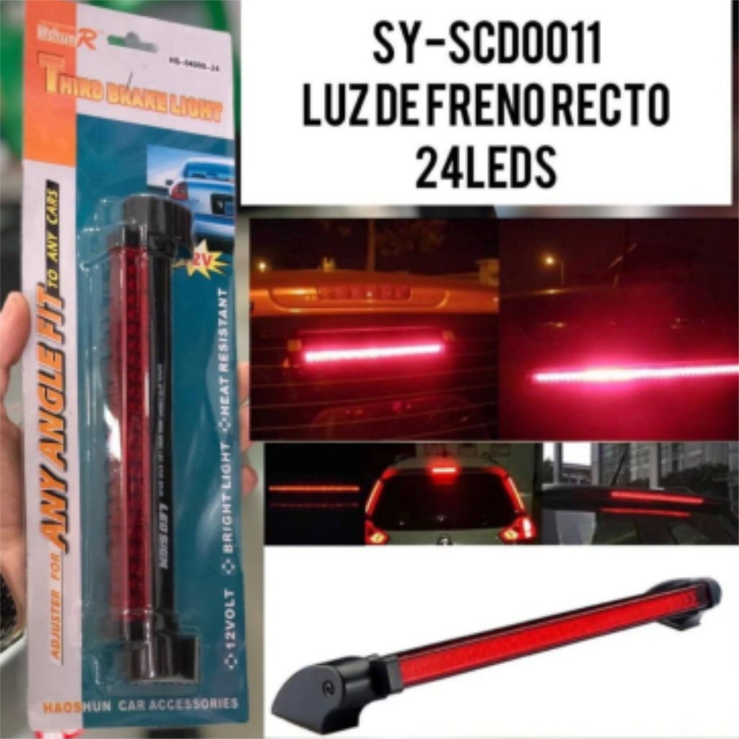 LUZ DE FRENO RECTO 24 leds